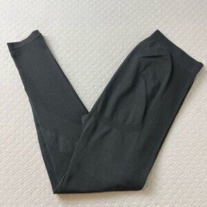 H&M Mama Maternity Pregnancy Leggings Ribbed Support Gray Grey Size Large